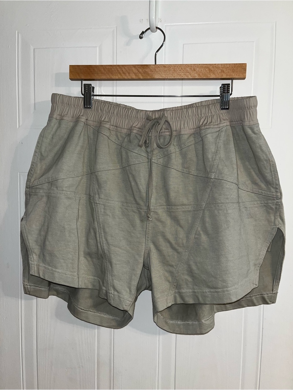 RARE RICK OWENS PENTAGRAM BOXER SHORTS STROBE FW 22 100% COTTON PEARL - SIZE 44